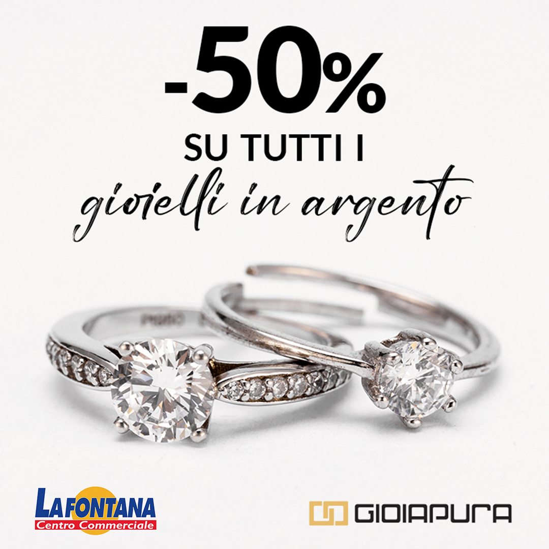 -50% sui gioielli in argento GioiaPura